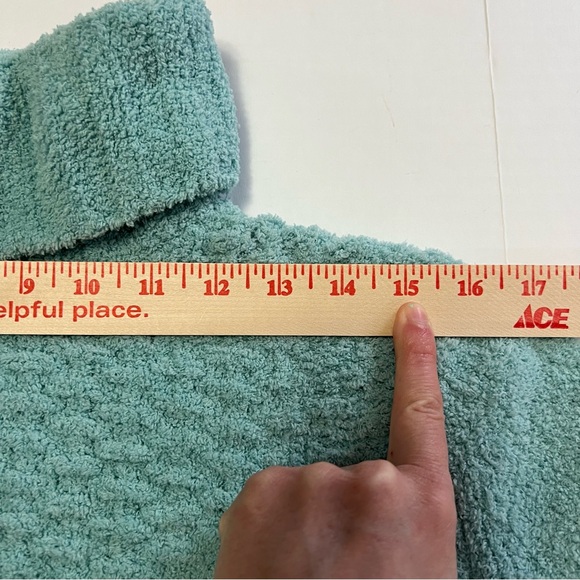 Columbia Womens Mint Green Soft Chenille Turtleneck Pullover Sweater Size Medium - Picture 3 of 7
